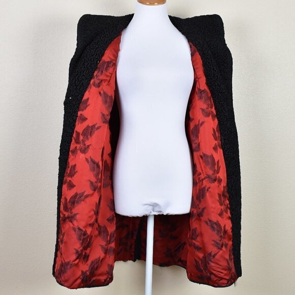 Vintage Furs By Leo Diutsh Black Coat - Picture 7 of 13